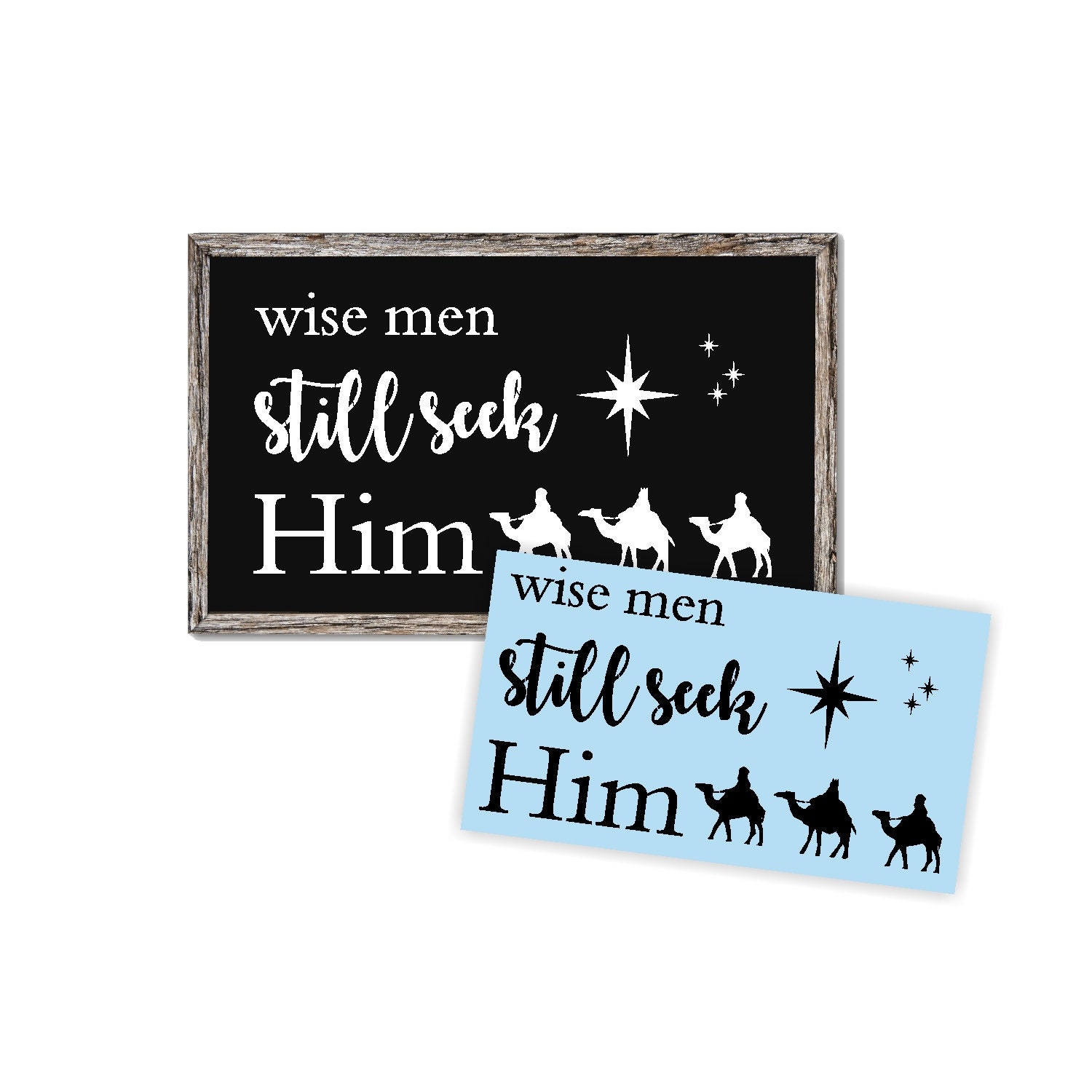 Christmas Wise Men Still Seek Him Reusable Stencil For Wood | Etsy