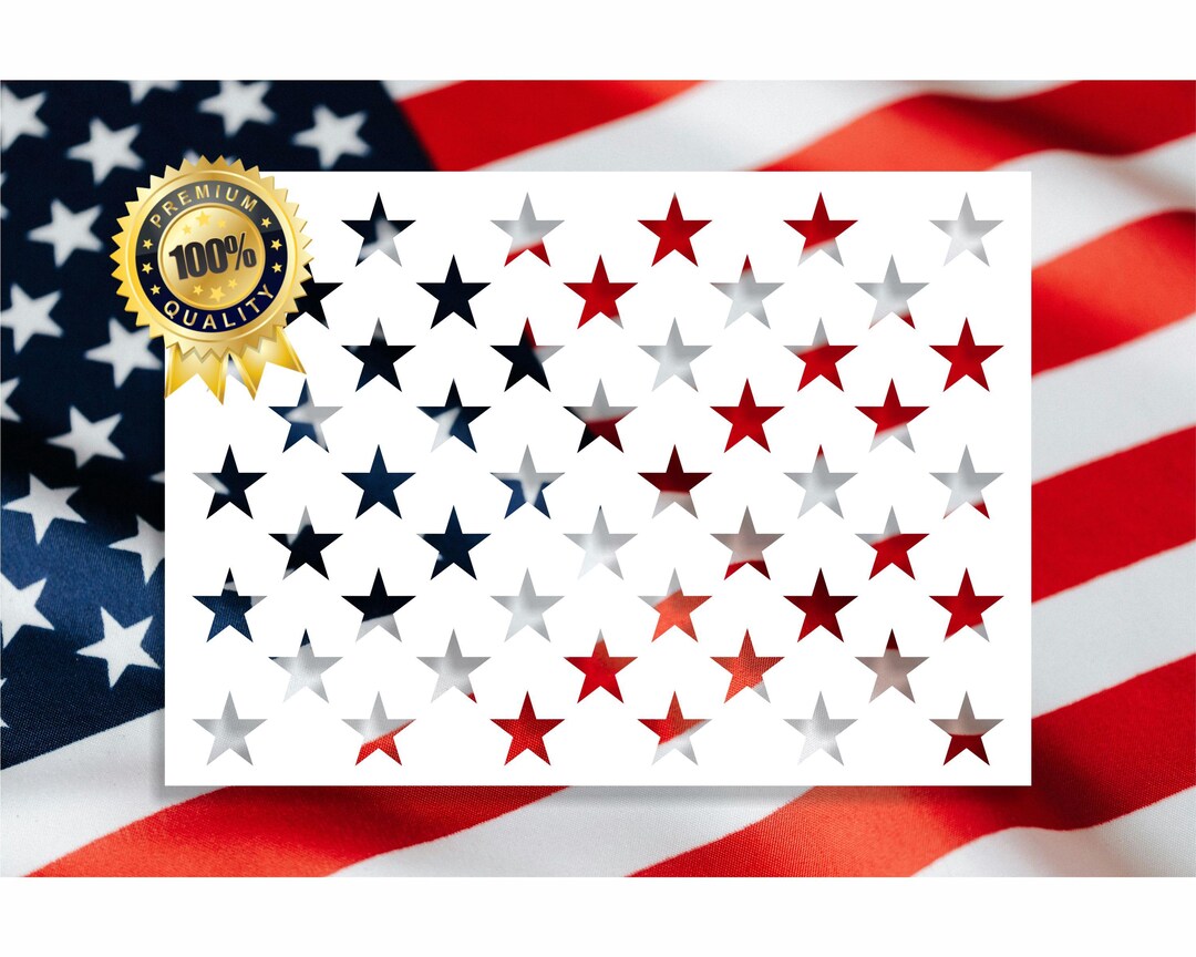 USA Flag Union With 1 Inch Stars, Measures 12.26