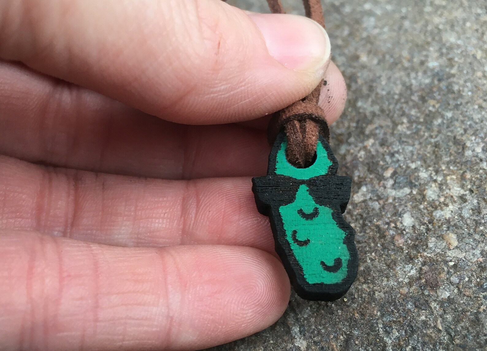 Pickle Necklace Dill Pickle Jewelry Pickle Pendant Wood Etsy