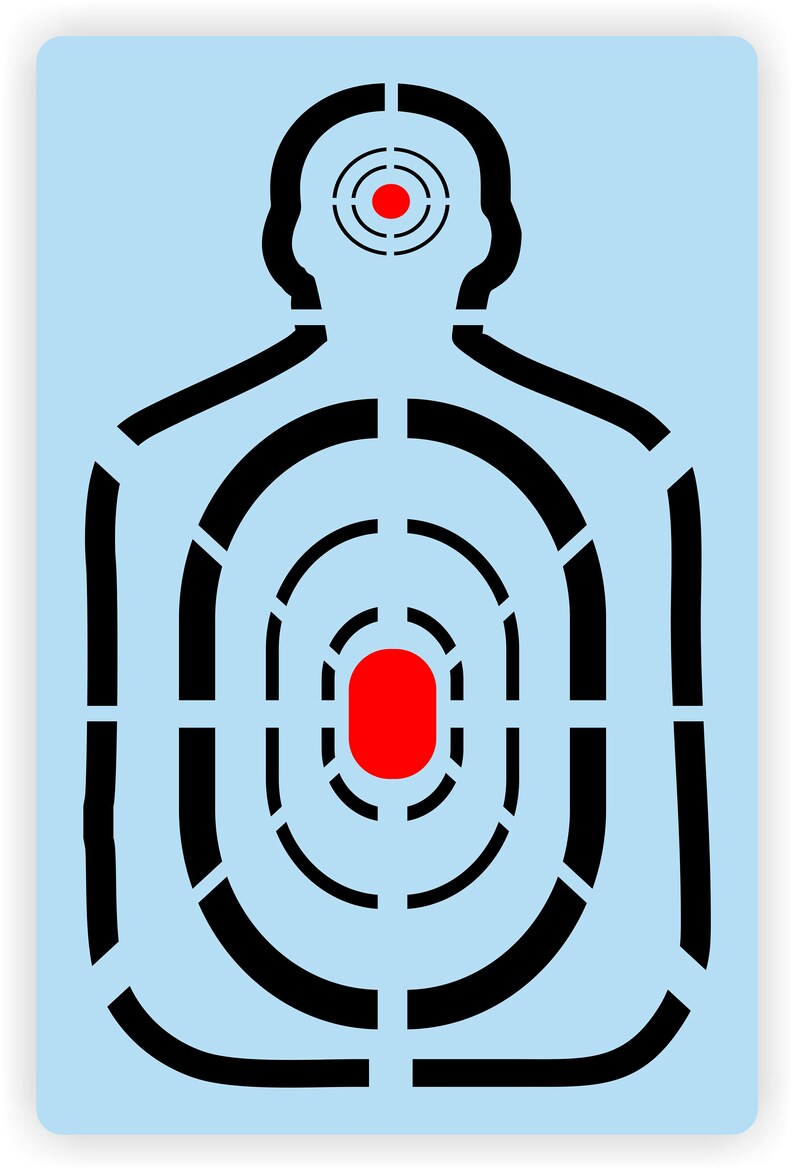 Shooting Targets STENCIL Super Bundle Paint Your Own Etsy