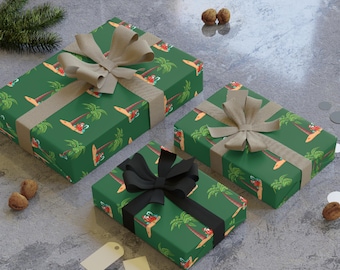 Santa Joint Christmas Wrapping Paper, Holiday Stoner Gift Wrap