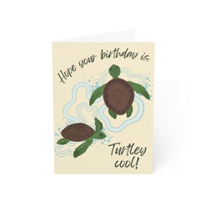 Tarjetas de cumpleaños en blanco, tarjeta de cumpleaños del océano, tarjeta de cumpleaños para amantes de las tortugas, tarjeta impresionante de tortugas, tarjeta de cumpleaños con temática del océano