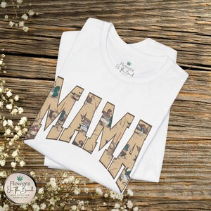 Mama Varsity Letters Duck Tee, Personalized Mama Tee, Mallard Duck Theme Shirt, Country Mama Apparel, Gift for Mom, Wildlife Lover Shirt