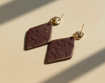 Red Cloud Ceramic Earrings: Lightweight Lucky Charm