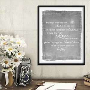 Art mural citation commémorative, cadeau pour service commémoratif, cadeau de sympathie, cadeau de deuil, cadeau pour veuve, cadeau pour la perte