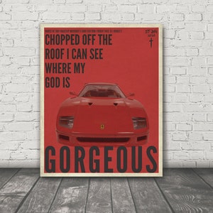 Gorgeous SAINt JHN,  Hip Hop Decor, Rap Decor,  Digital Image Poster,  African American Decor, Saint John