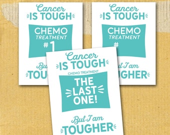 Cervical cancer treatment signs, cervical cancer gift, cancer caregiver gift, chemotherapy gift, cancer awareness, cancer social media