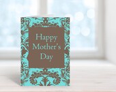 Mother's Day greeting card, Last minute card Mother's Day, Card for Mom
