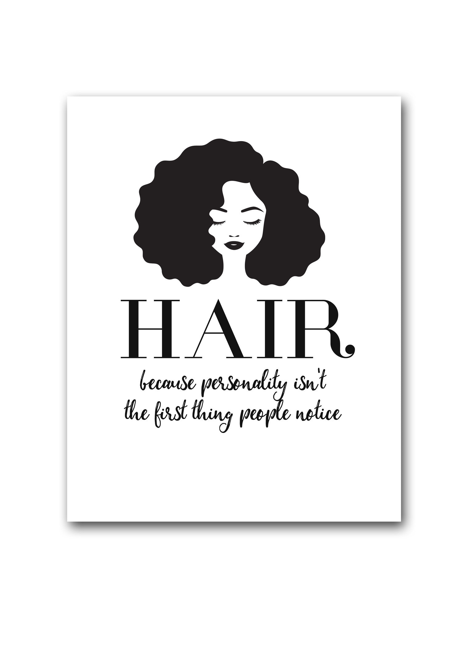 Hair Stylist Art Hair Salon Decor Beauty Salon Decor Etsy Canada