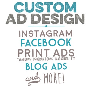 Small business Ad, Social media Ad, Facebook ad, Instagram ad, Yearbook Ad, Dance Recital Ad, Theatre ad, Event program Ad