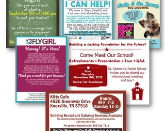 Business postcard design, small business advertising, local advertising design, direct marketing design, business promotion