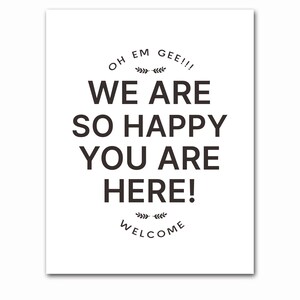 Funny Welcome Sign, Entryway Sign, Foyer Art Print, Front Door Gift ...