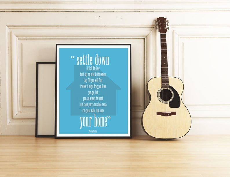Music Decor DIY Decor Phllip Phillips Home Music Poster Digital Image Poster