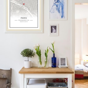 Liebeskarte | Minimalistisches Poster mit Koordinaten | Personalisiertes Geschenk für Verliebte