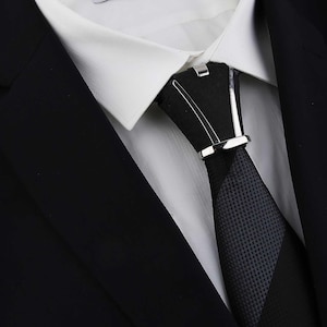 Black Tie Knot Cover: Elegant Necktie Accessory for Men or Women