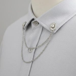 Łańcuszek do kołnierzyka kapelusza kowbojskiego: przypinka do koszuli w stylu rodeo w stylu western