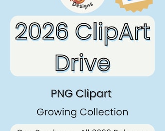 2026 PNG Clipart Drive, Early Access Clipart Bundle, Commercial Use, Digital Download