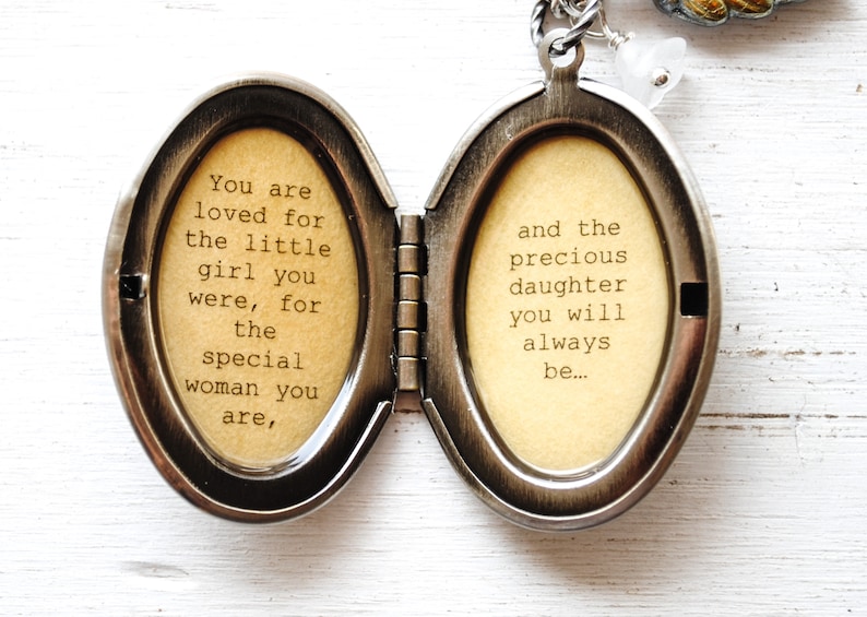 Daughter Locket Quote Locket You are loved for the little Etsy