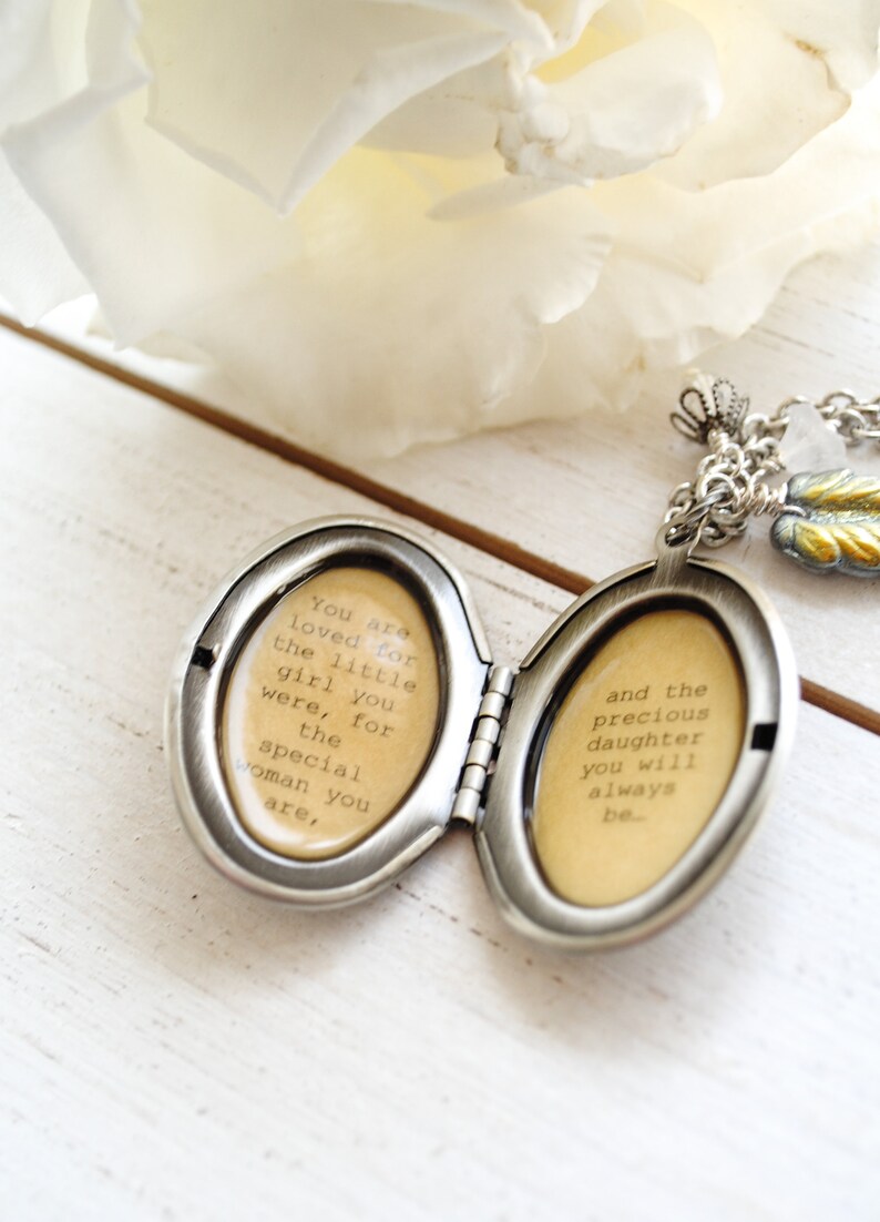 Daughter Locket Quote Locket You are loved for the little Etsy