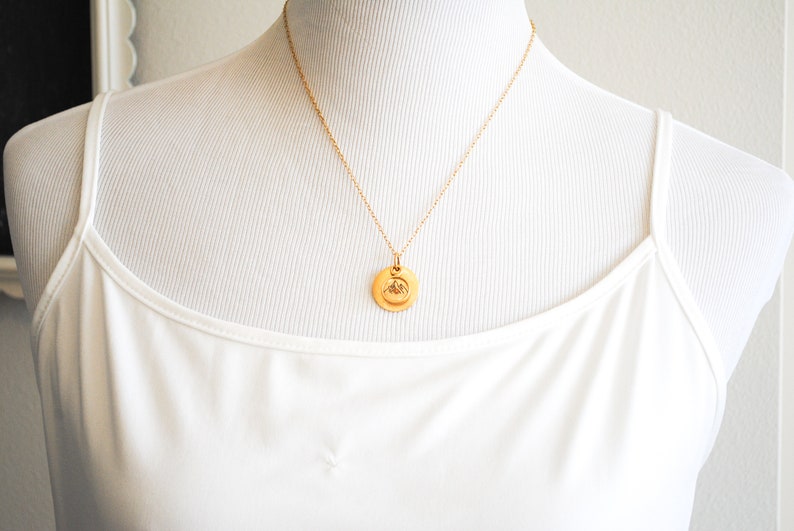 Faith can move mountains Faith Necklace Mountain Necklace Etsy