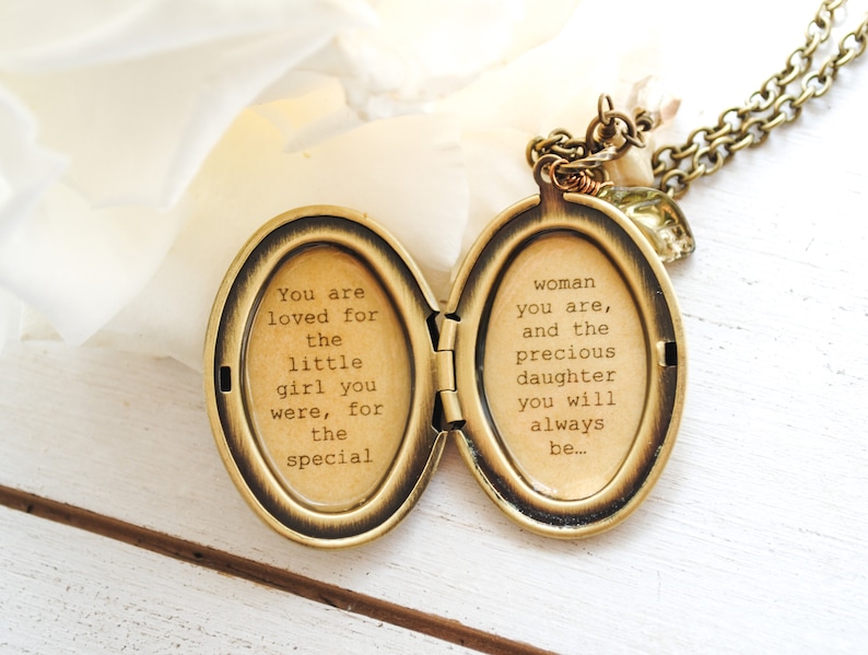 Daughter Locket Quote Locket You are loved for the little Etsy