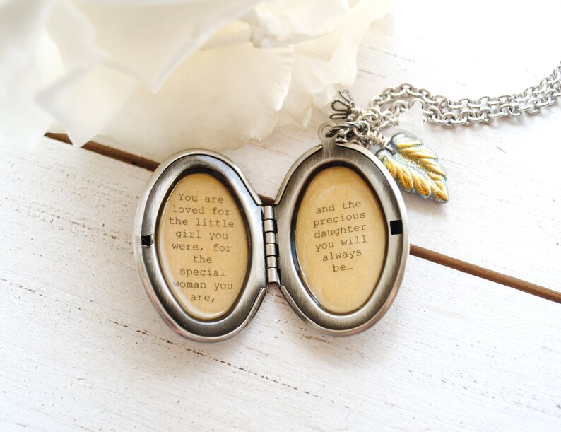 Daughter Locket Quote Locket You are loved for the little Etsy