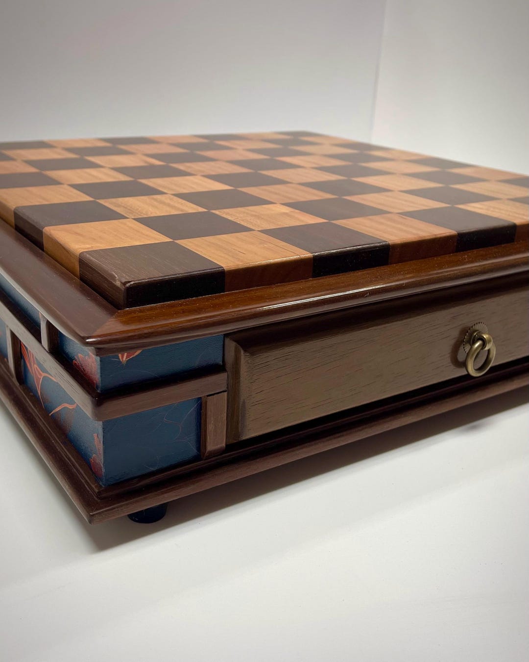 Japanese Inspired Chessboard With Drawer Storage | Featuring Peruvian ...