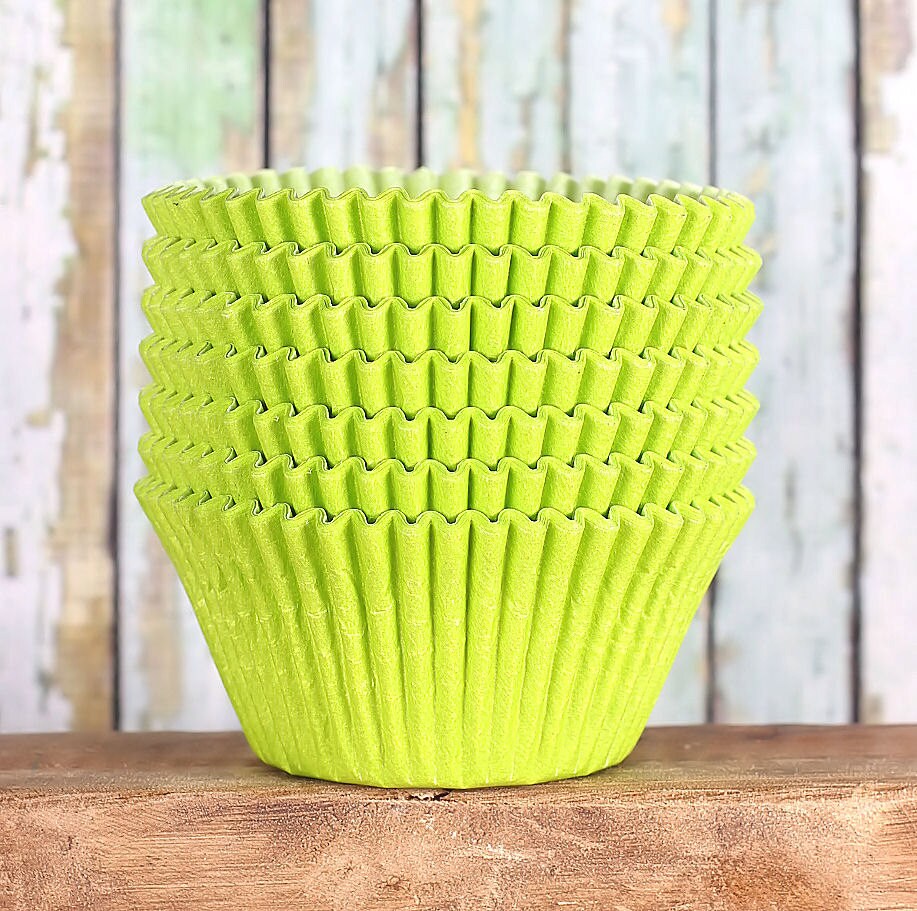 Jumbo Lime Cupcake Liners Texas Size Muffin Cups Jumbo Etsy