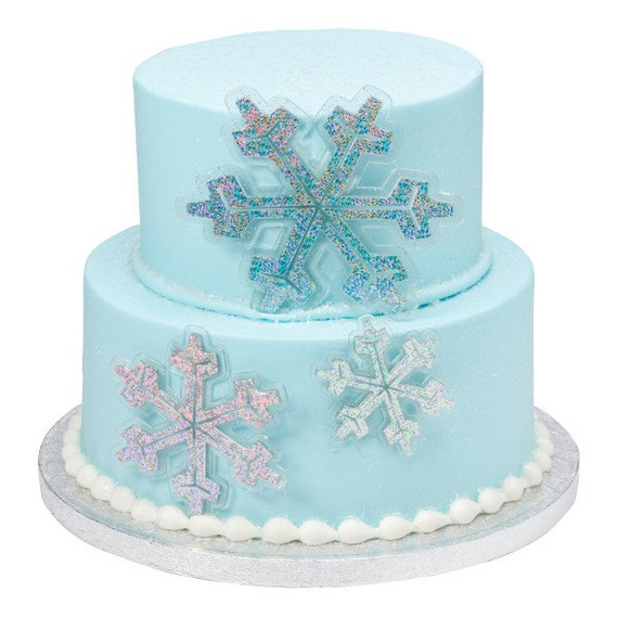 Items Similar To Snowflake Cake Toppers Holiday Cake Toppers