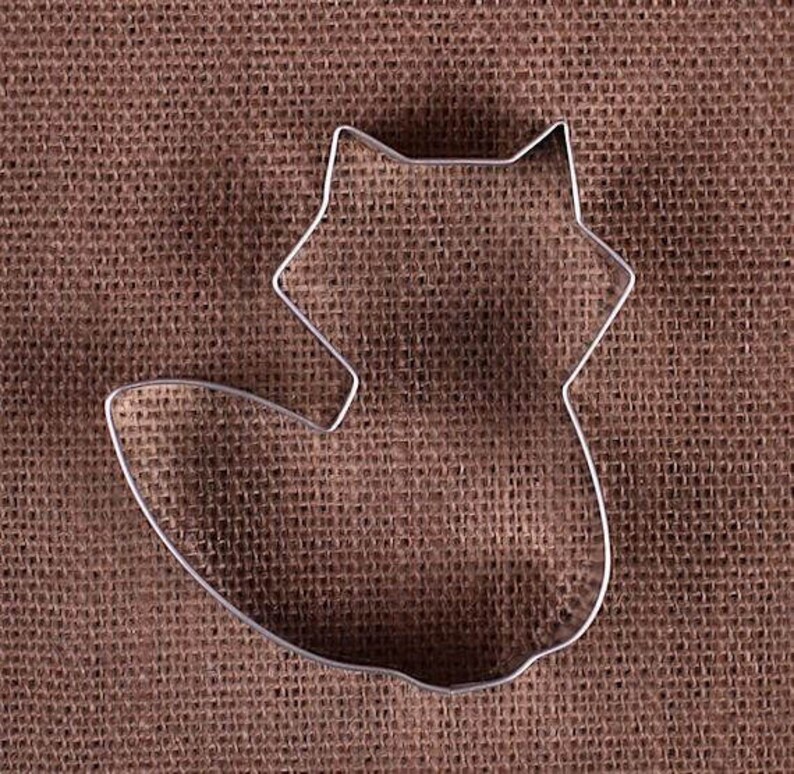 Fox Cookie Cutter Fox Biscuit Cutter Baby Shower Cookie Etsy