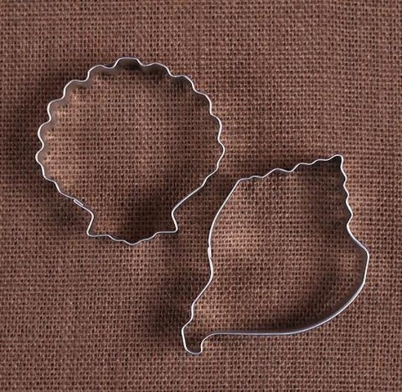 Shell Cookie Cutters Set Sea Shell Cookie Cutter Nautical Etsy