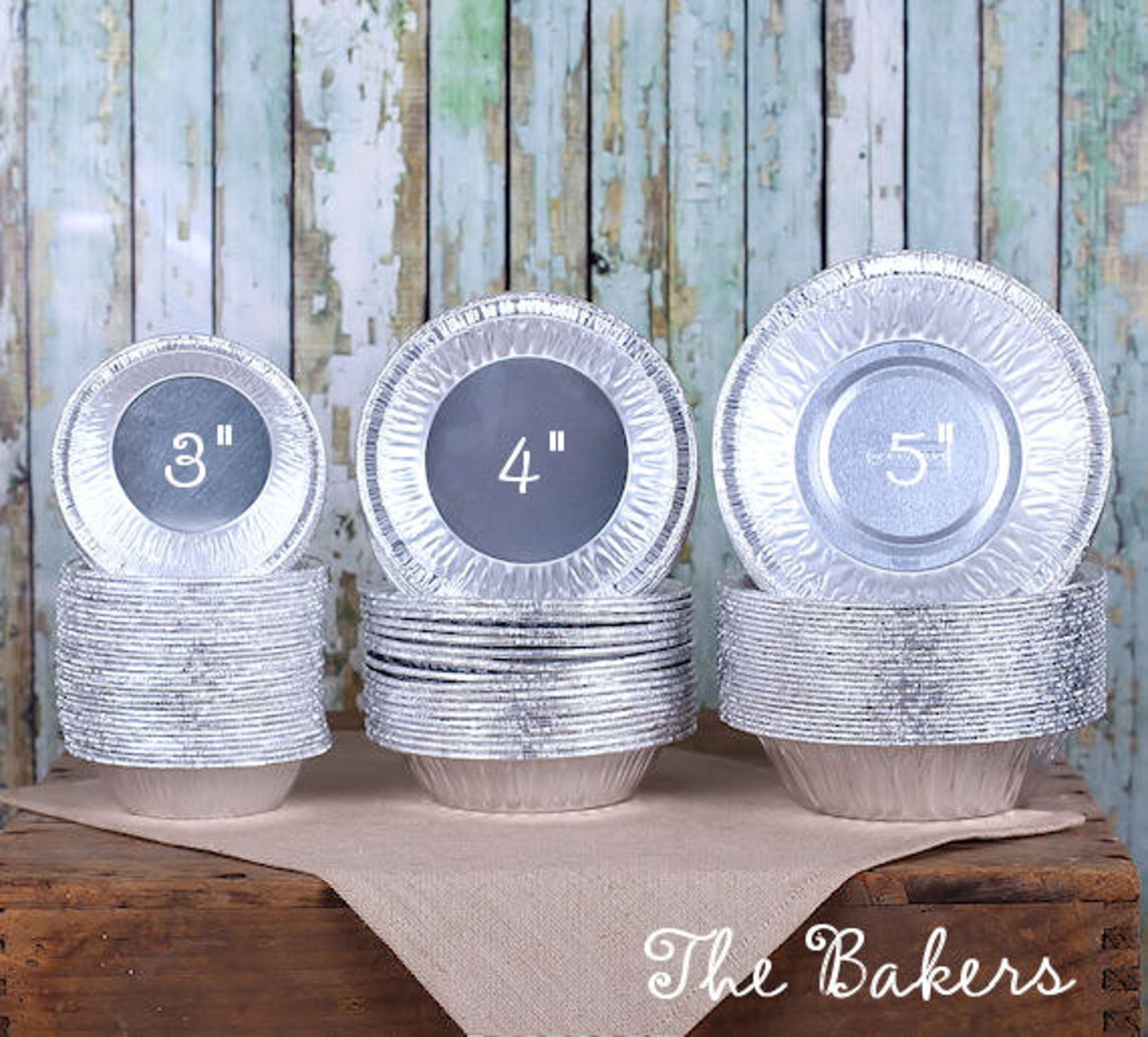 BULK Tiny Pie Tins 3 Mini Pie Pans Mini Tart Pans Etsy