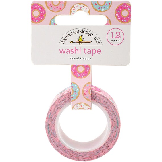 Donut Washi Tape, Doughnut Washi Tape, Pink Tape, Pastel Washi Tape, Paper Crafting, Packaging Supplies, Donut with Sprinkles Washi Tape Il_570xn