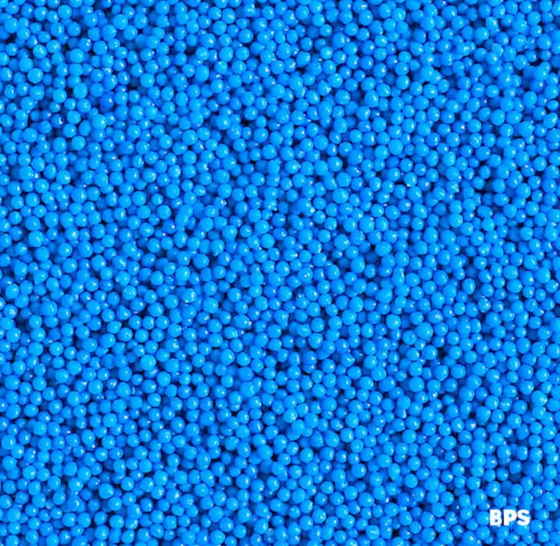 Bright Blue Nonpareils Electric Blue Sprinkles Edible Sprinkles Cake Decorating Sprinkles