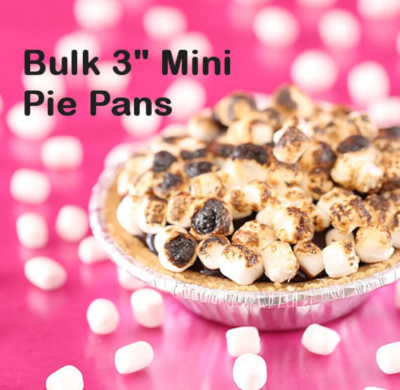 BULK Tiny Pie Tins 3 Mini Pie Pans Mini Tart Pans Etsy