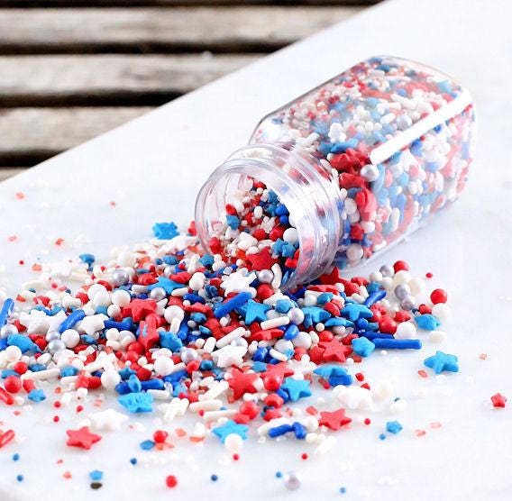 Sprinklefetti Patriotic Sprinkles Mix 4th of July Sprinkles Etsy