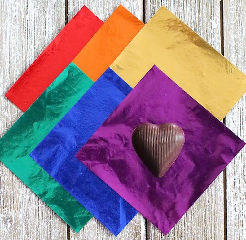 Rainbow Foil Candy Bar Wrappers Rainbow Confectionery Foil Classic Rainbow Foil Candy Wrappers Rainbow Candy Wrappers Lollipop Wrappers