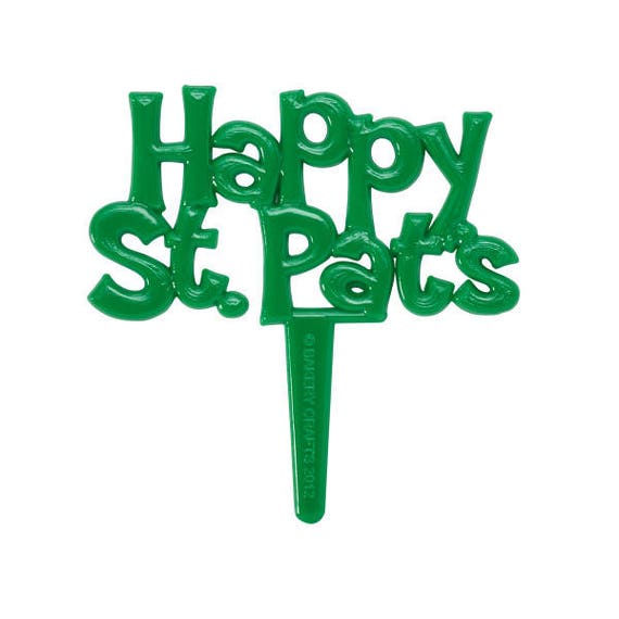 St. Patrick's Day Cupcake Picks, Happy St. Pat's Cupcake Topper, Saint Patrick's Cupcake Picks, Cupcake Decorations, Saint Patrick's Day Il_570xn