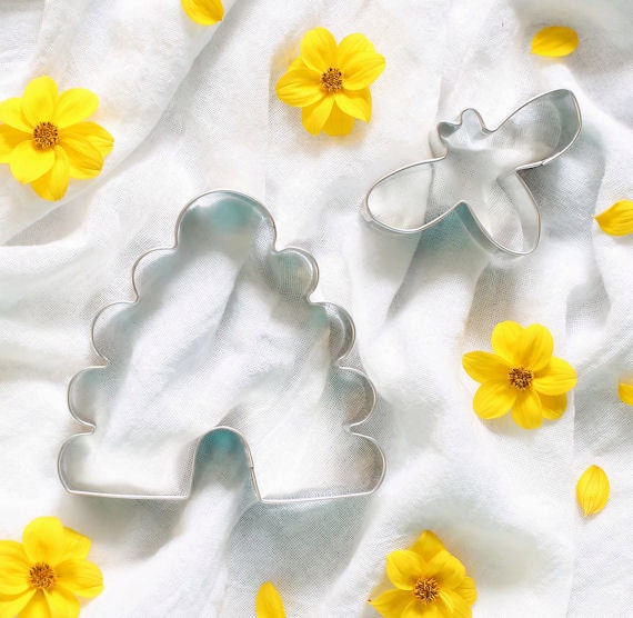 Bee and Hive Cookie Cutter Set, Metal Cookie Cutter Set, Small Bumble Bee Cookie Cutter, Large Beehive Cookie Cutter, Bumble Bee Party Il_570xn