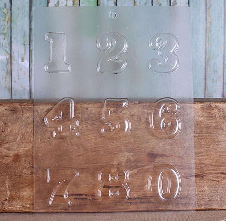 Numbers Chocolate Mold Numbers Candy Molds 1.75 Number Etsy