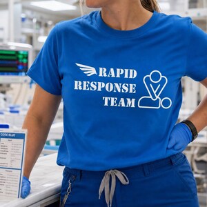 Rapid Response Team T-Shirt – Code Blue Hospital Rescue Crew Tee