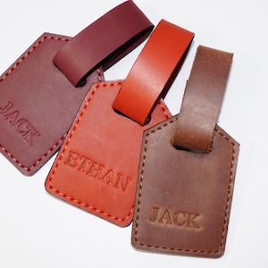 Personalized Leather Luggage Tag, Personalized Luggage Tag, Personalized Leather Travel Tag, Custom Leather Tag, Travel Gift Tag