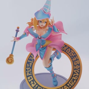 Dark Magician Girl 3d Model 3d Printer stl files