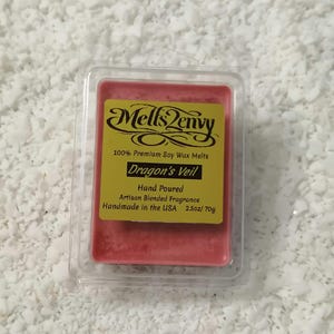 STRONG scented Luxury Wax Melts | Dragon's Veil | Cinnamon Clove Citrus Musk Honey Tonka | Gift for her | Goth gift | Spa gift