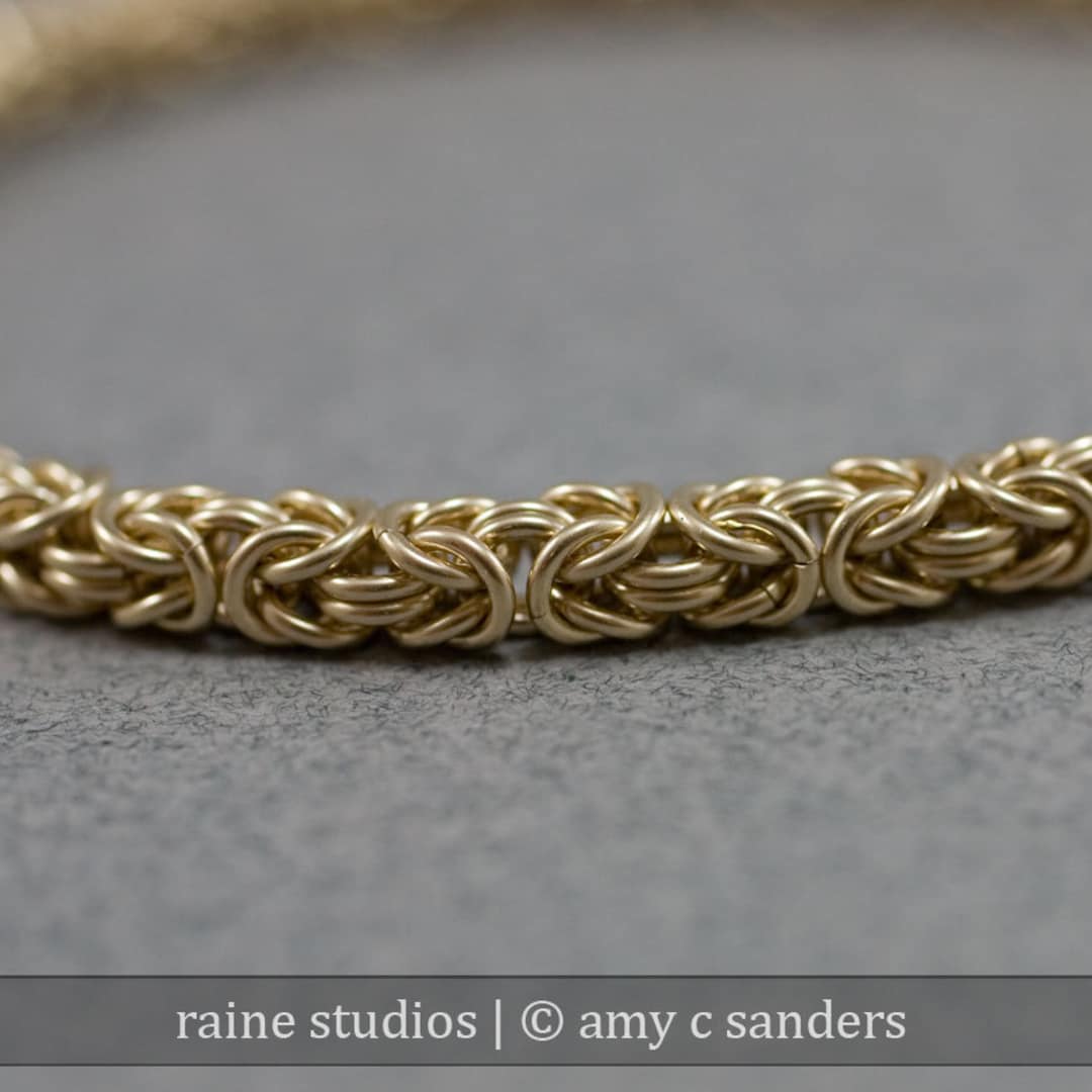 Delicate Golden Chain Bracelet Thin 14k Gold Filled 20g