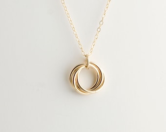 14k Gold Fill Infinity Love Knot Necklace