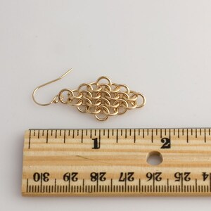 14k Gold Filled Mesh Earrings size 5 image 3