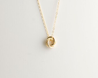 Love Knot Necklace - Etsy