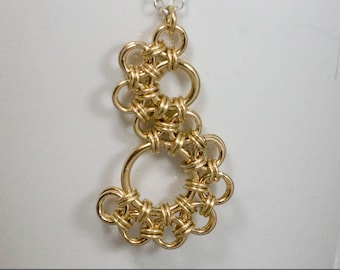 Shenandoah 14K Gold Fill Chainmaille Pendant Necklace
