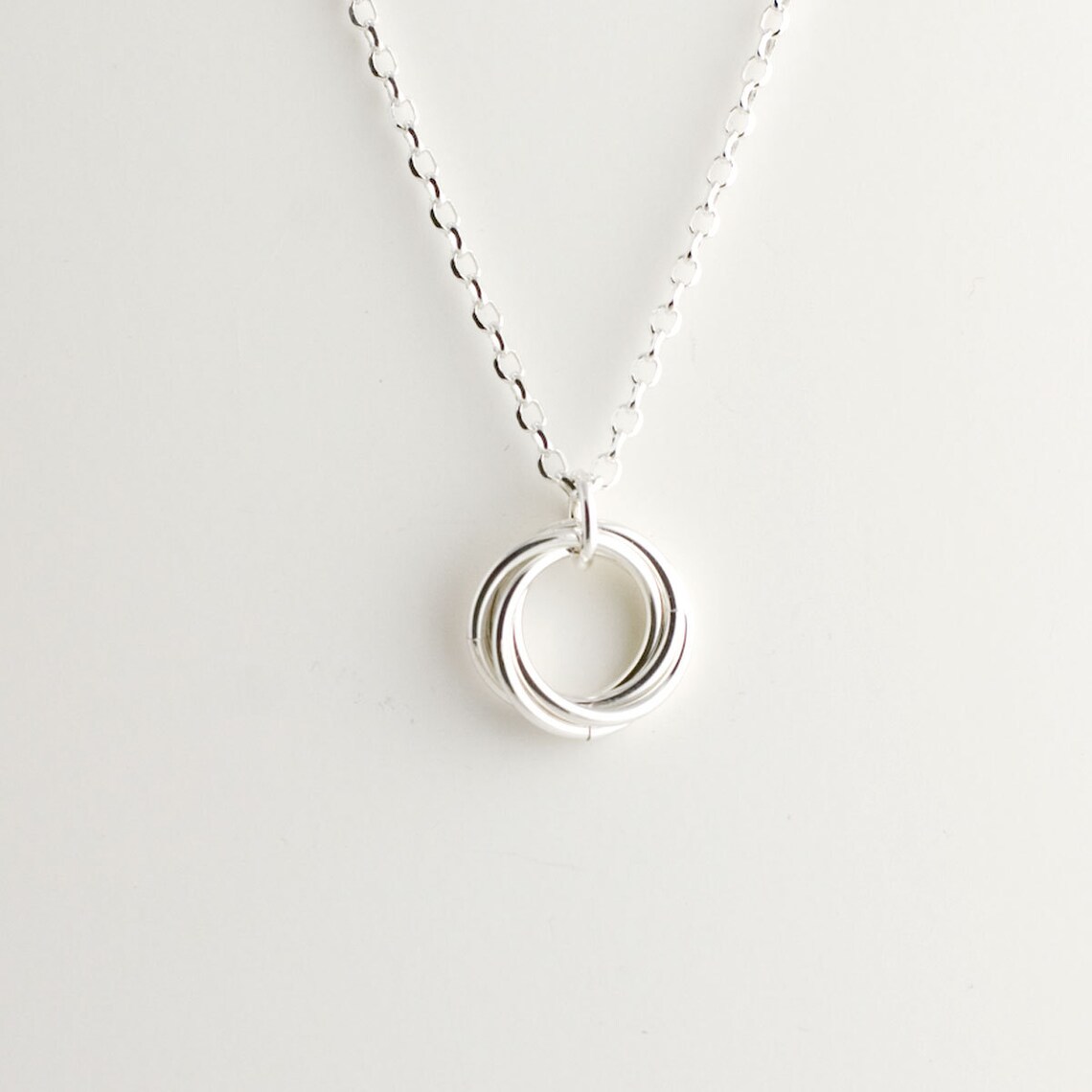 Sterling Silver Infinity Love Knot Pendant - Etsy